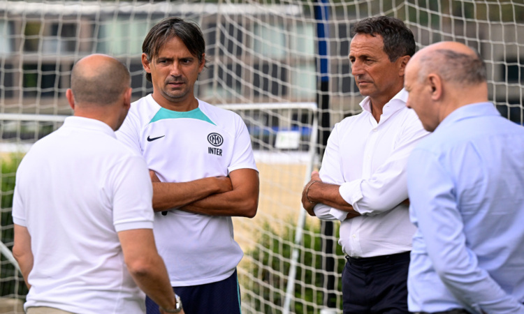 Inter: Marotta e Ausilio ad Appiano per il confronto con Inzaghi