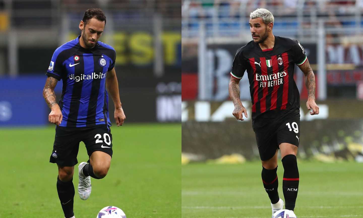 Milan-Inter, scintille tra Calhanoglu e Theo prima del derby: cosa è successo