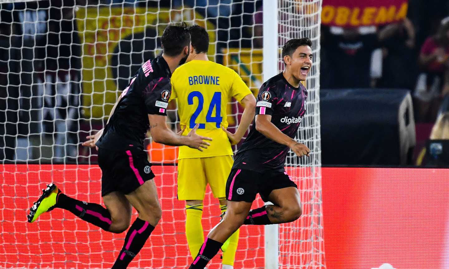 Dybala entra e accende la Roma: 3-0 all'HJK Helsinki, che rimpianto per la Juve