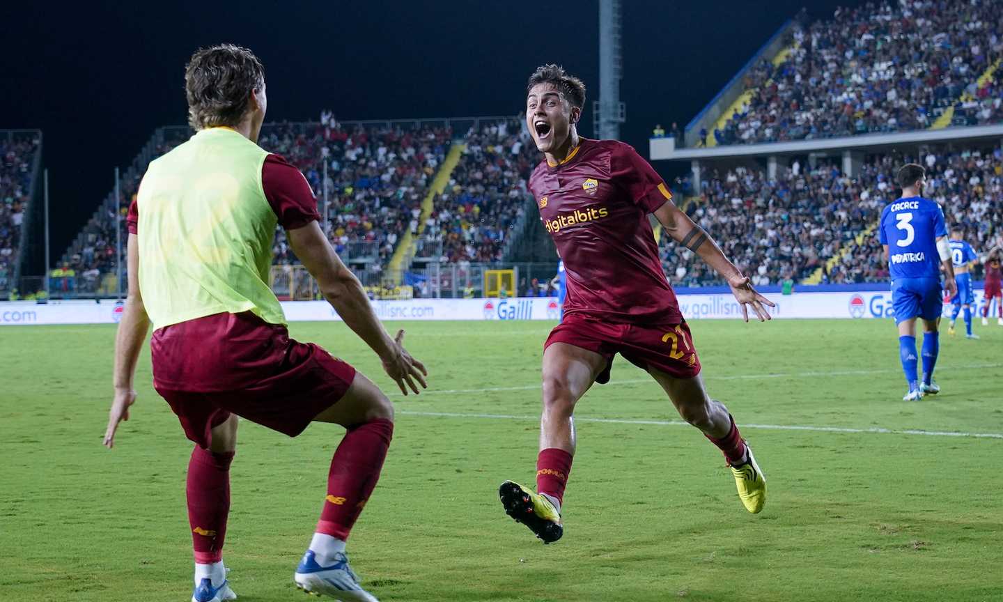 Roma e Mou tornano alla vittoria: Dybala batte Empoli 2-1 ma la squadra di Zanetti piace di più 