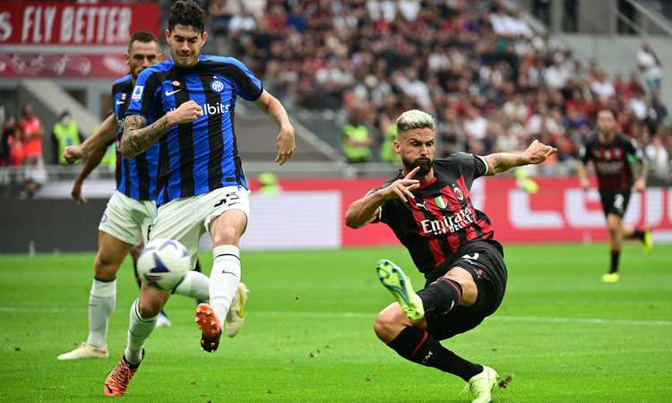 Olivier Giroud, attaccante del Milan, ha parlato a Dazn dopo il derby contr...