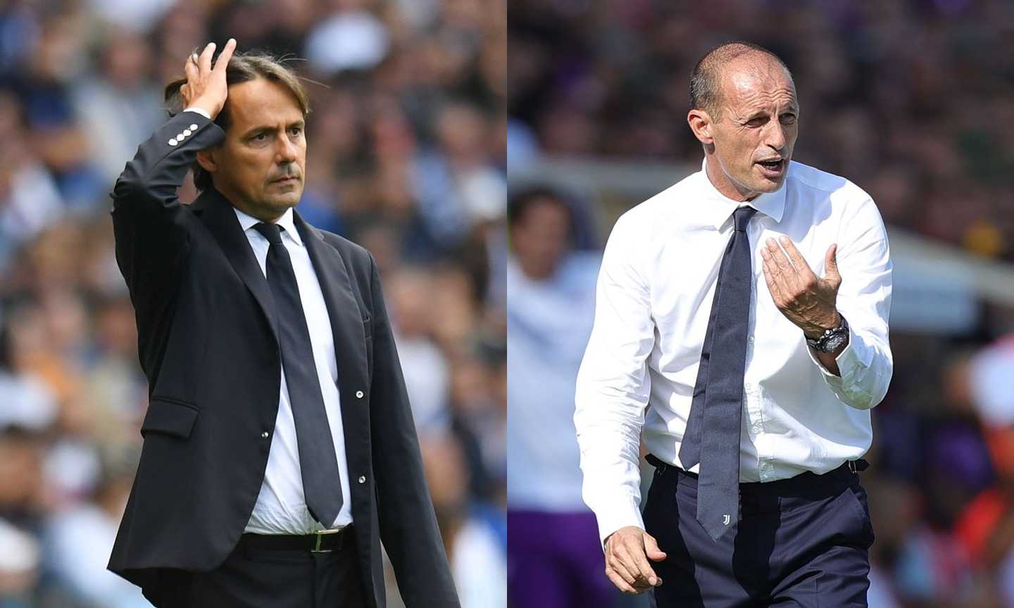 Juve-Inter è l'ultima occasione: Allegri si gioca contro Inzaghi il poco che gli resta