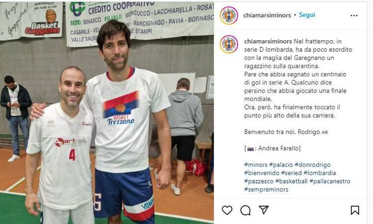 Momenti Di Gioia: eterno Palacio, ricomincia dal basket! Esordio con il Garegnano Milano in Serie D VIDEO