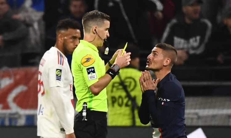 Allerta Italia: Verratti si ferma in Lione-PSG, problema al ginocchio