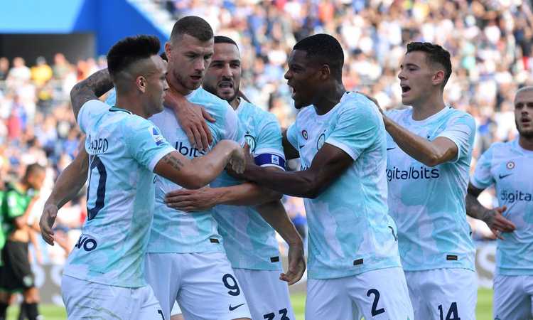 L'Inter riparte anche in campionato: 2-1 al Sassuolo con un Dzeko da record