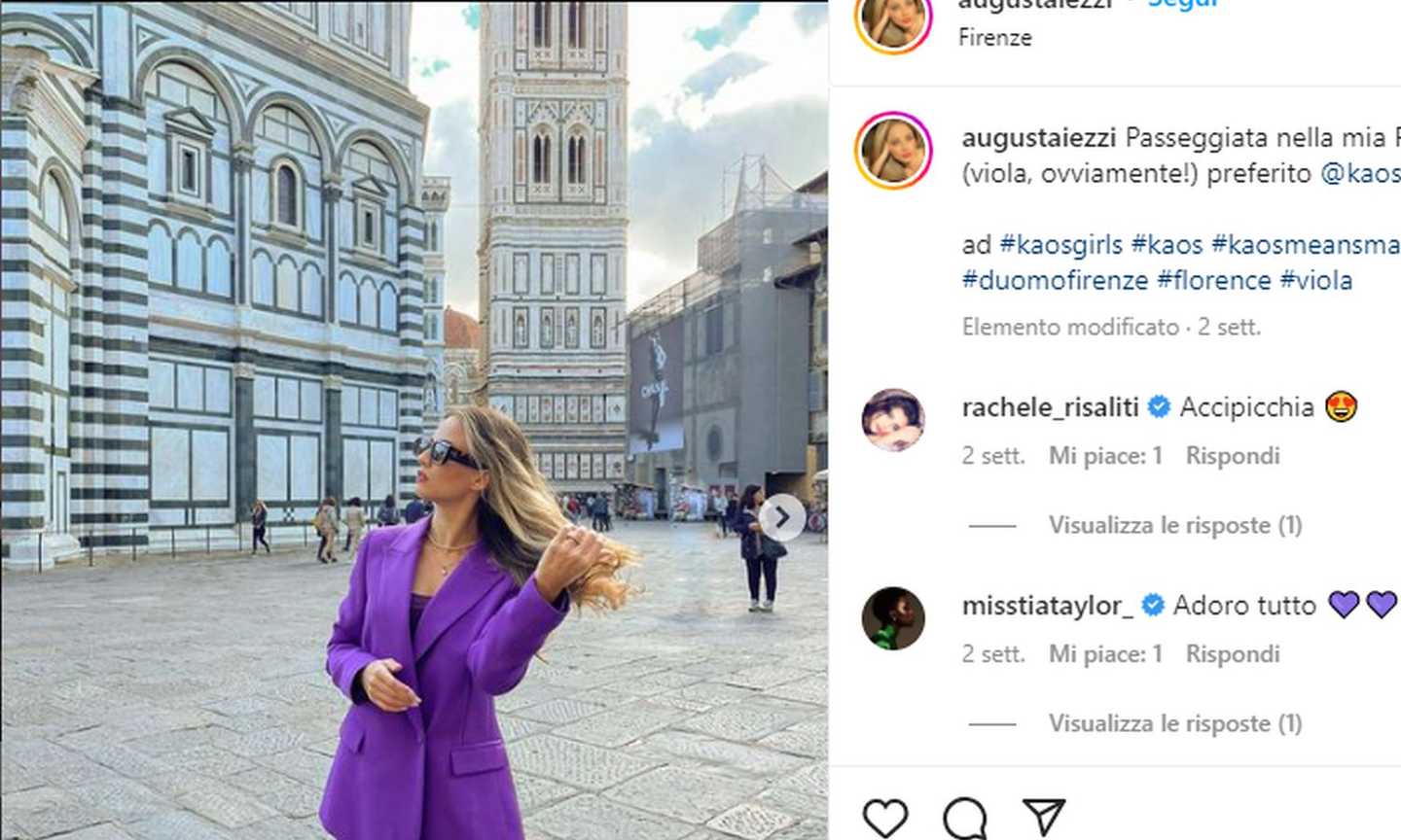 I tifosi della Fiorentina contro Venuti, la compagna Augusta si sfoga: 'Basta minacce!'. E che FOTO sui social