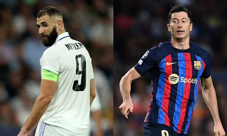 Barcellona-Real Madrid, le formazioni ufficiali: Lewandowski contro Benzema
