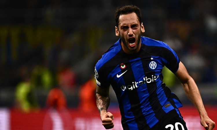 Inter, una prova da grande squadra: 1-0 al Barcellona, decide Calhanoglu