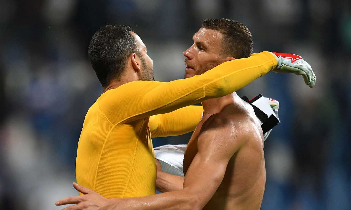 Inter, Dzeko: 'Handanovic importante per lo spogliatoio, quando parla lui stiamo zitti e ascoltiamo'