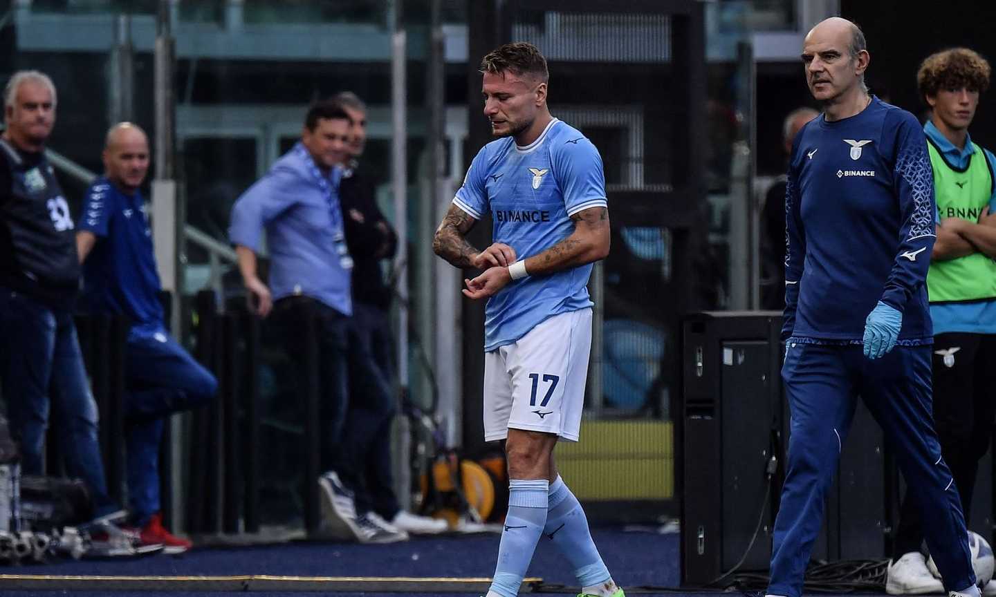 Allarme Lazio, Immobile ko: infortunio muscolare, le condizioni