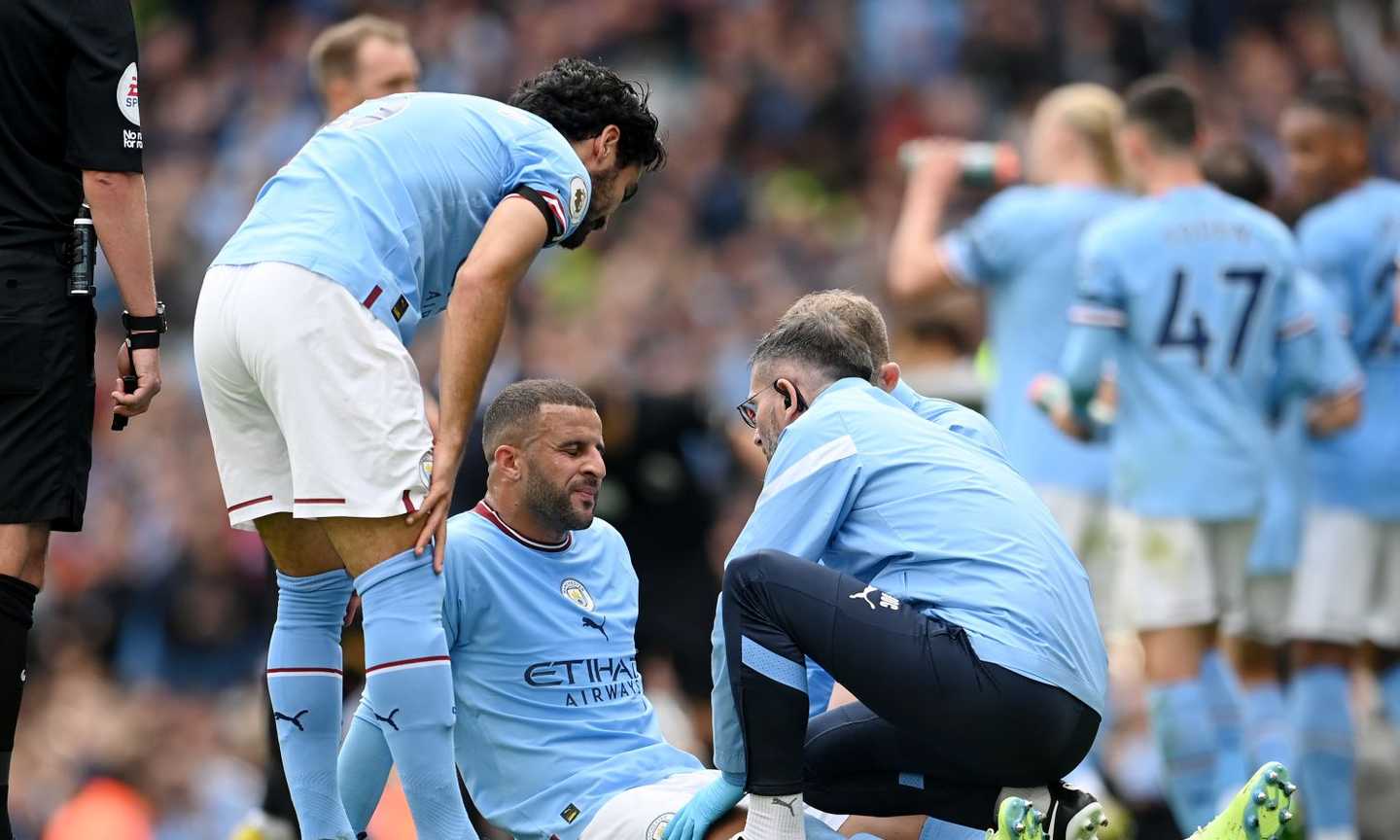 Manchester City, Walker operato all'inguine. E' a rischio per i Mondiali