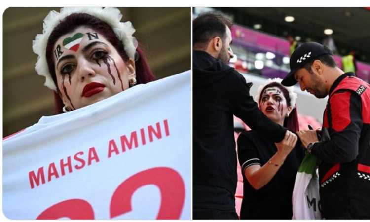 Qatar, altra vergogna: durante Galles-Iran, rimossa una maglia dedicata a Mahsa Amini