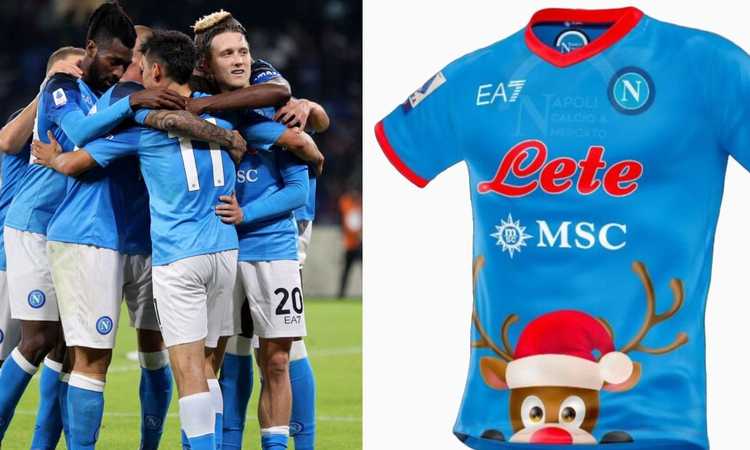 Napoli, arriva il nuovo Christmas kit con una renna vestita da Babbo Natale FOTO