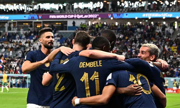 Niente più sorprese: Goodwin spaventa, ma Rabiot e un Giroud da record decidono Francia-Australia 4-1