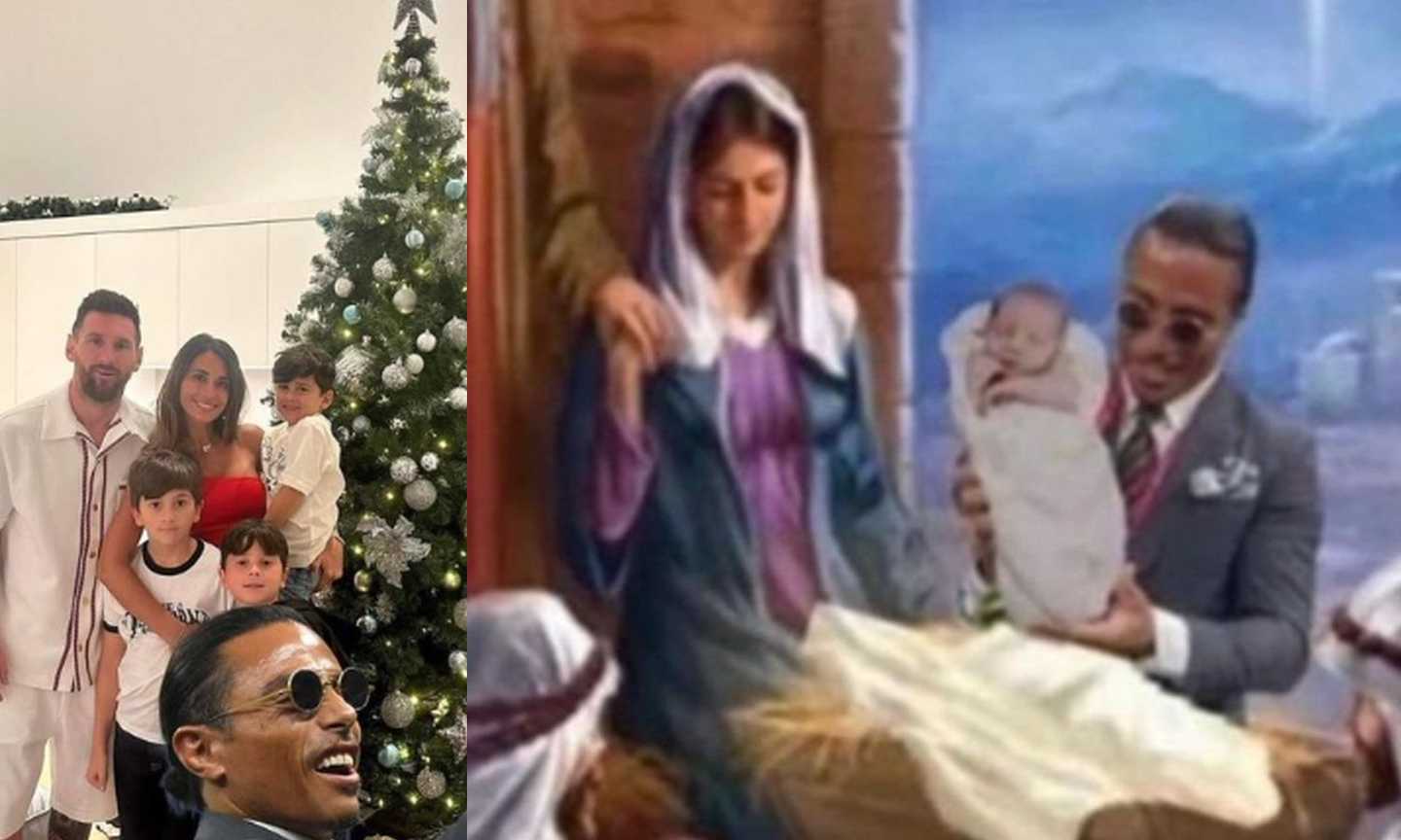 Salt Bae è diventato (di nuovo) un meme: ora si intrufola nella Natività e nel letto di Messi FOTO