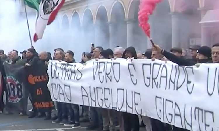 Morte di Angelone, il gigante buono degli ultras che unisce juventini, interisti e non solo VIDEO