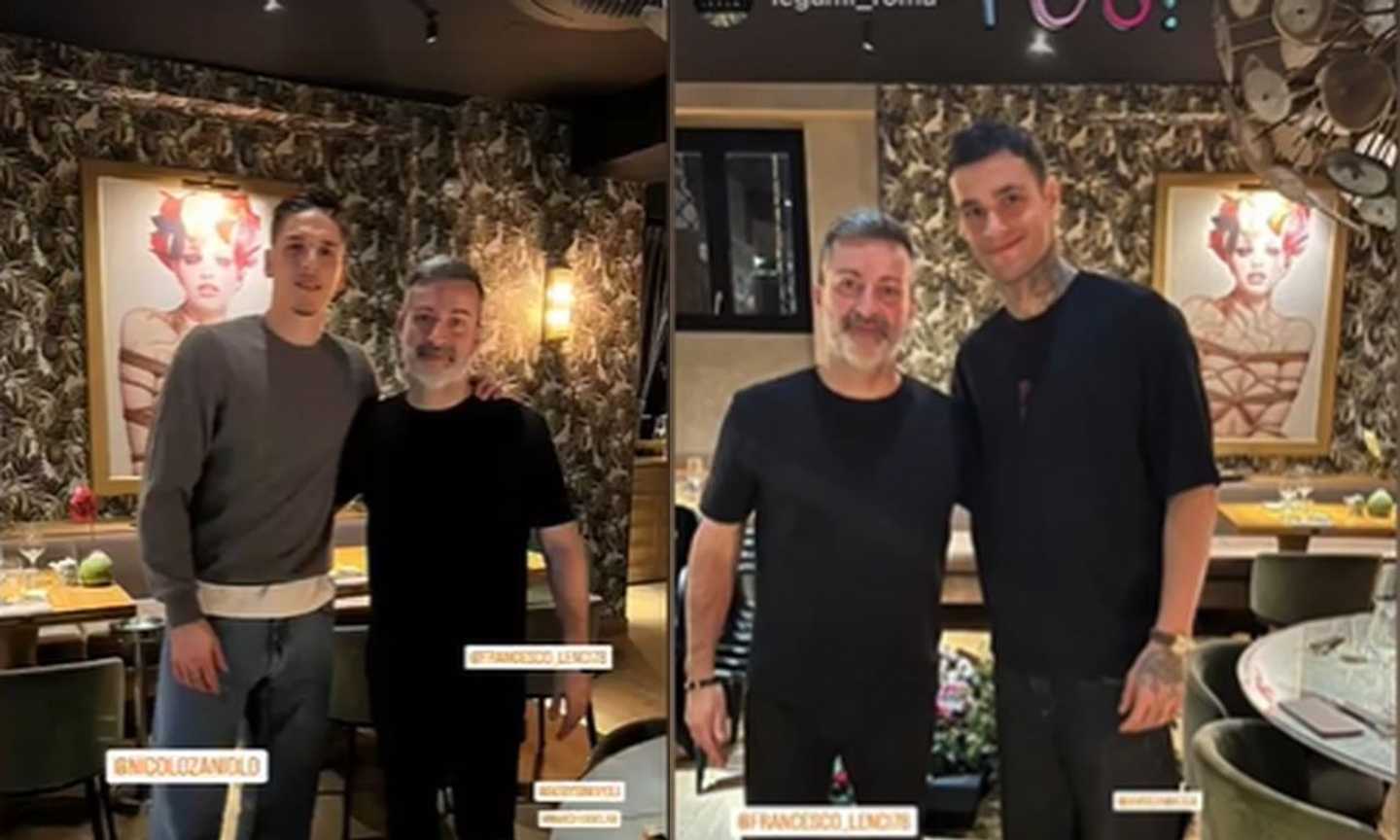 Zaniolo, notte da Premier: cena con Scamacca a casa... Marchisio FOTO