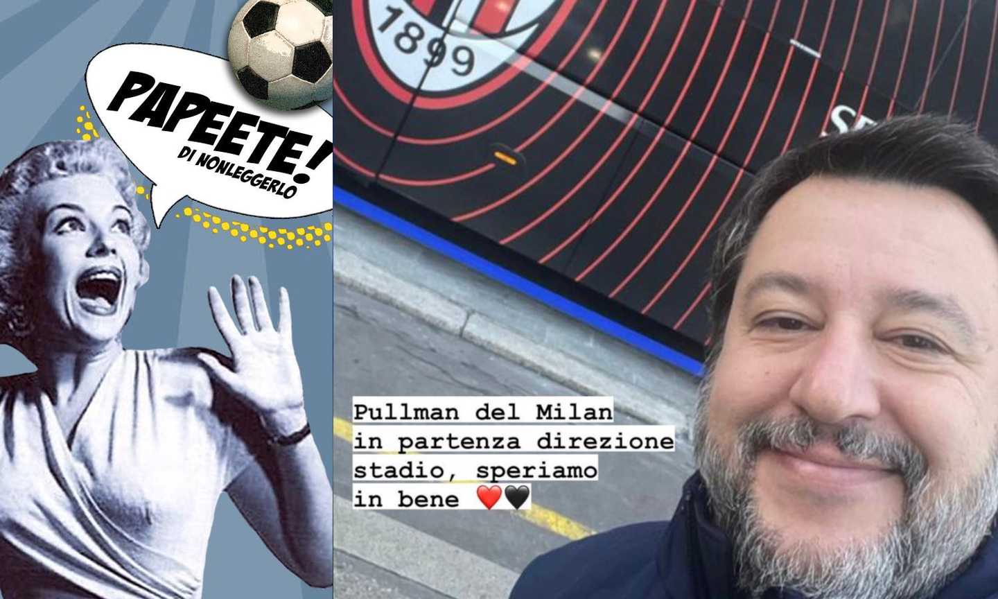 Papeete: che calcio combinate? Milan affossato da Salvini. Le domande del c... a DeLa e un mental coach per Sarri