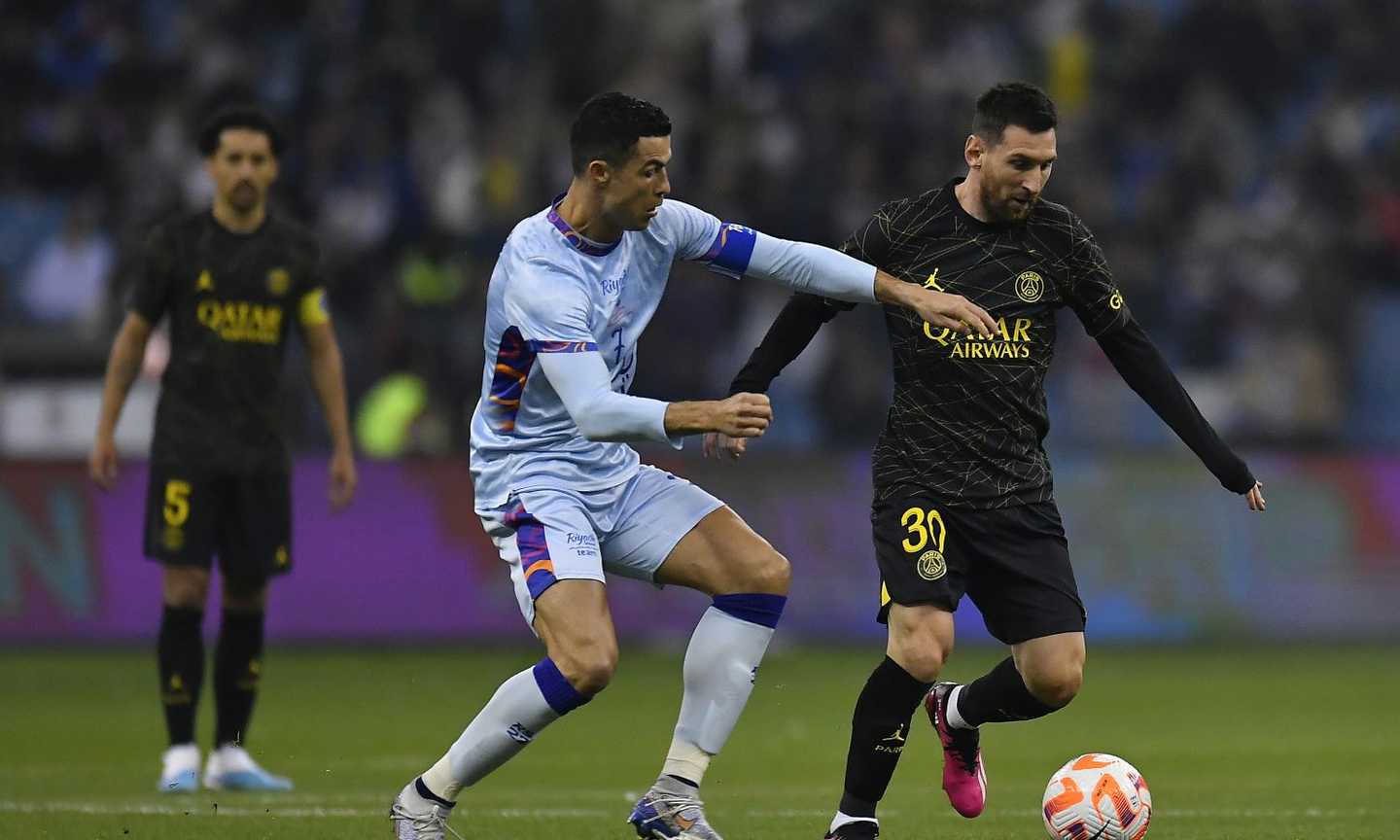 Al Hilal e Al Nassr Stars-Psg, che show tra Ronaldo e Messi: le FOTO dell'amichevole finita con 9 reti