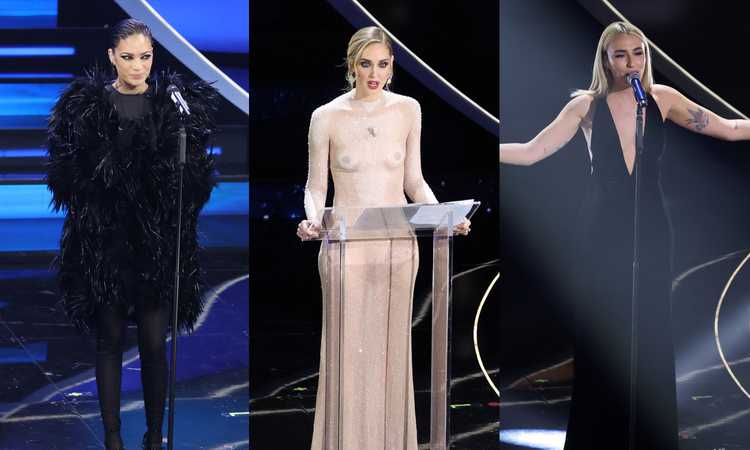 Elodie, Chiara Ferragni e Mara Sattei: tris di regine a Sanremo FOTO