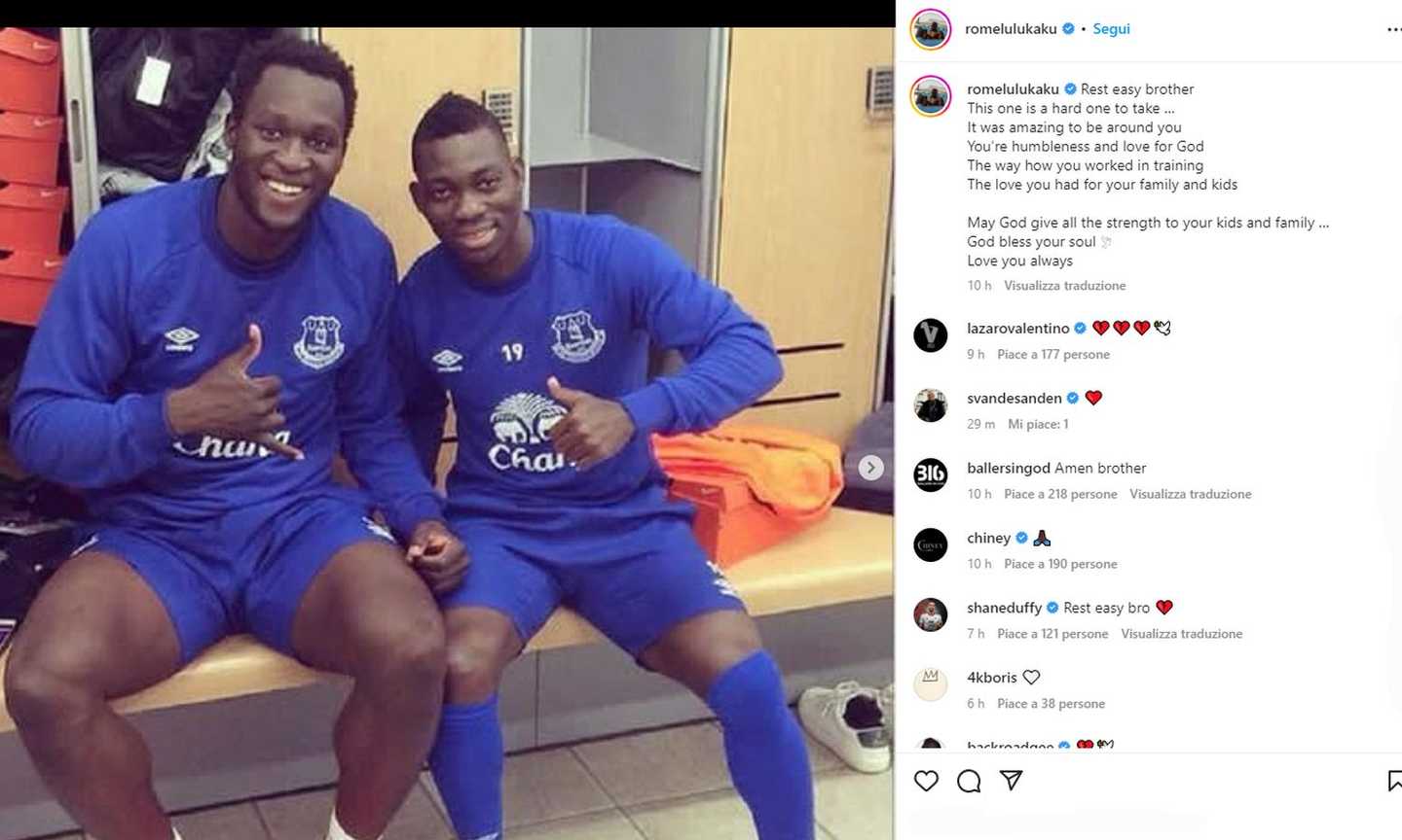 Atsu, il commosso ricordo di Lukaku: 'Ti vorrò sempre bene'