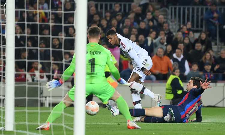 Europa League: Barcellona-Man United, spettacolo e 2-2. Tris Siviglia, colpo Monaco, pari Ajax e Sporting