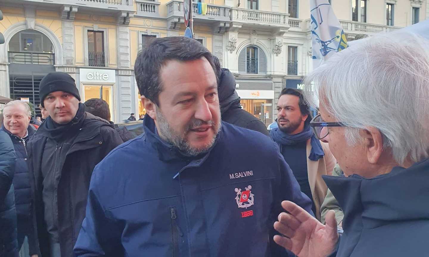 Salvini a Cagliari: 'Ranieri un grande, il Milan gioca male e perde'