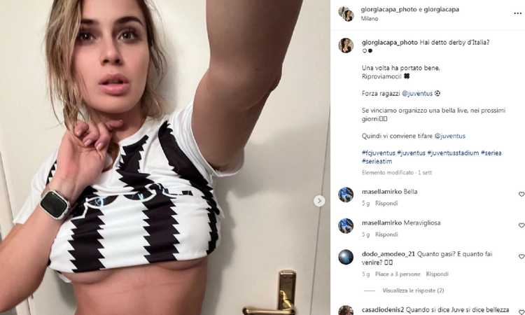 La Juve continua a vincere e Giorgia si spoglia su OnlyFans: che show, FOTO