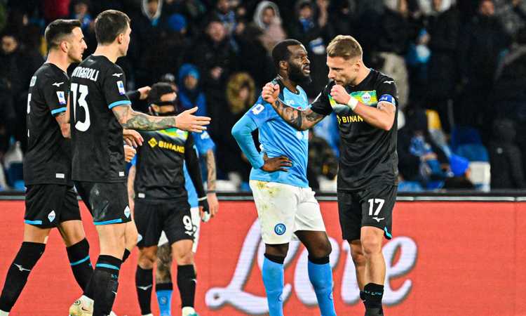 Il Napoli s'inchina alla Lazio: nessun rischio per lo scudetto, ma un avviso per la Champions