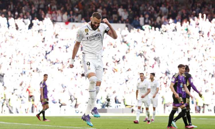 Liga: Real 6-0 con super Benzema, tre gol in 7 minuti. Simeone blinda il terzo posto
