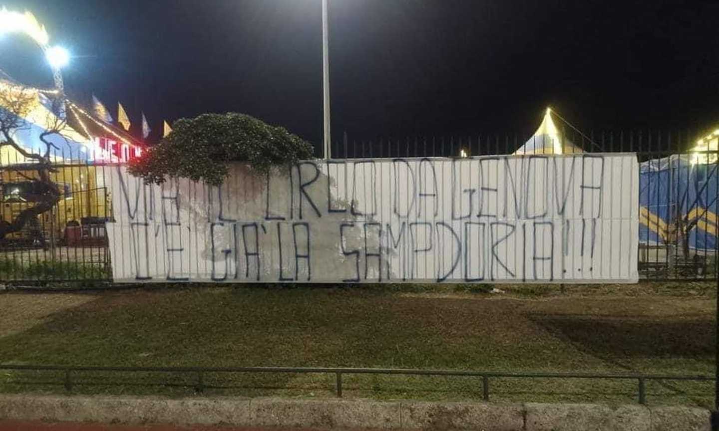 Tifosi del Genoa: 'Via il circo da Genova, c'è già la Sampdoria'