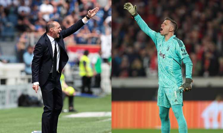 Allegri va allo scontro con Szczesny: la Juve troppo attendista spacca lo spogliatoio