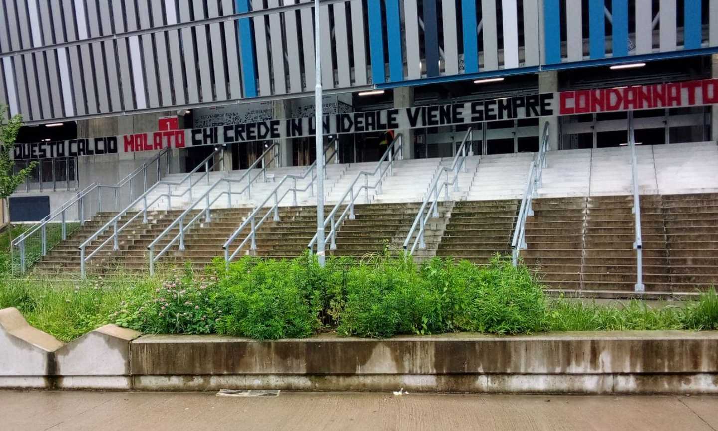 Atalanta, la risposta degli ultras dopo la chiusura della Curva