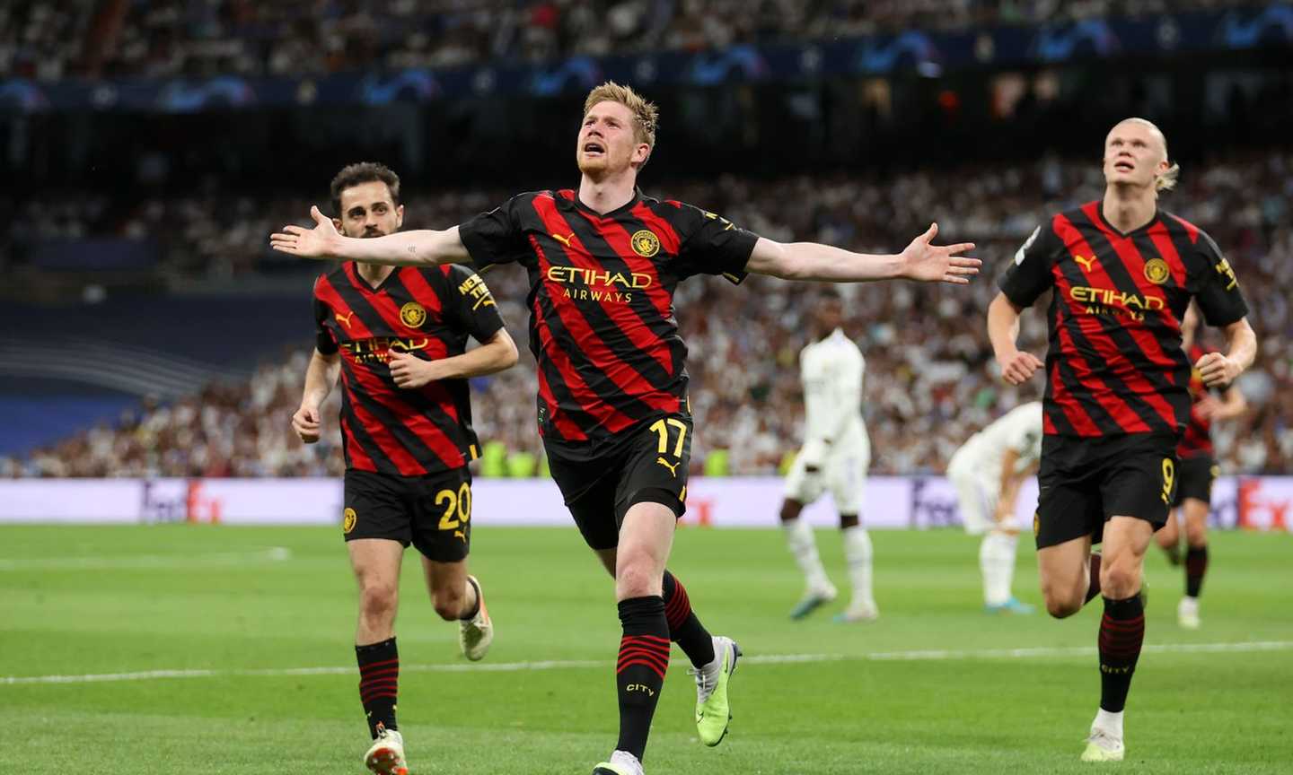 De Bruyne risponde a Vinicius, il City riprende il Real a Madrid: la finalista si decide al ritorno