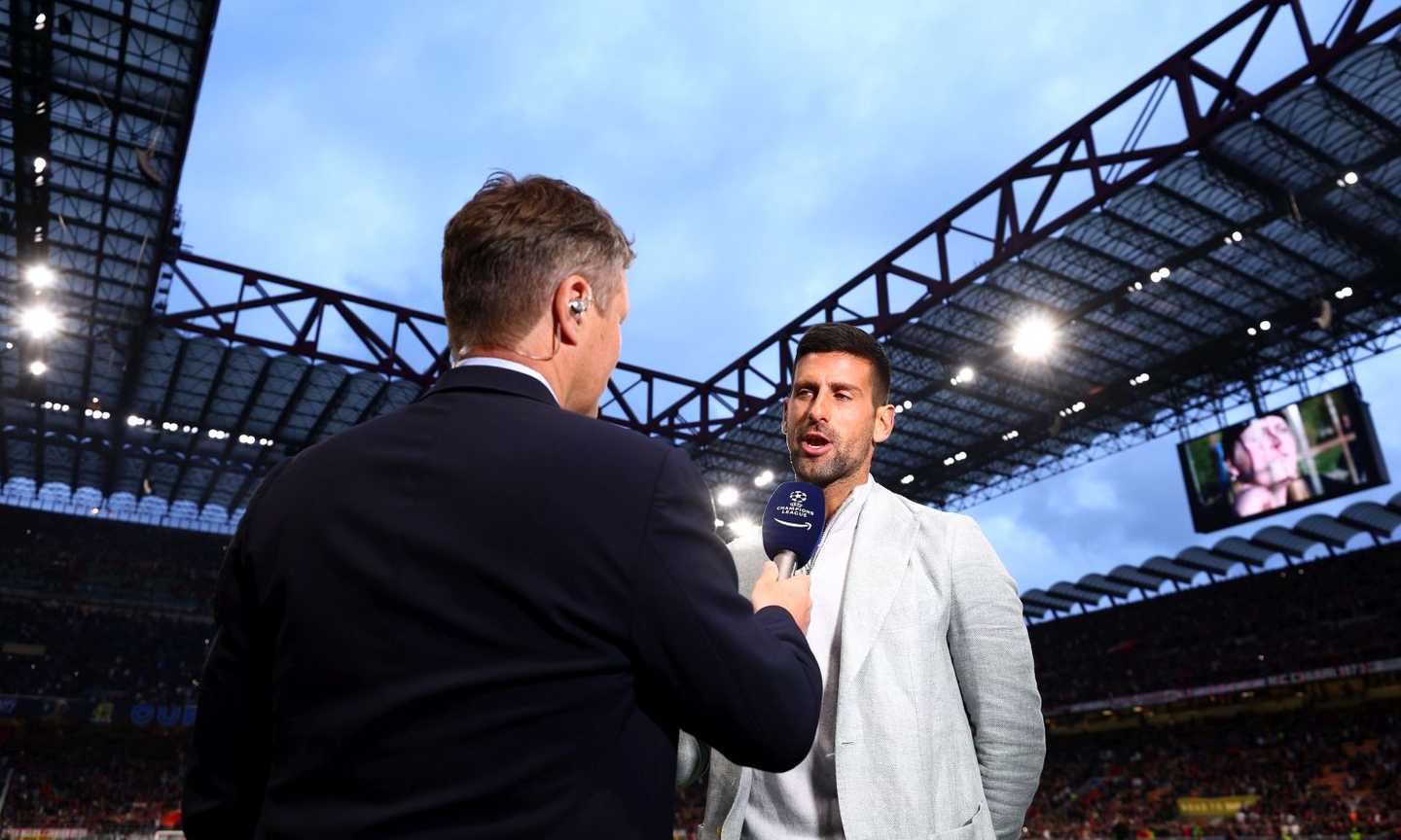 Milan-Inter, c'è anche Djokovic a vedere l'Euroderby FOTO