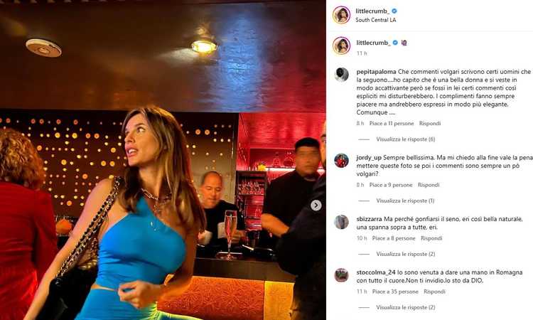 Elisabetta Canalis toglie i veli: che FOTO senza reggiseno da Los Angeles!