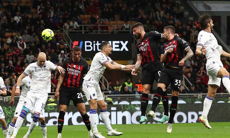 MilanSampdoria 31 LIVE al via il secondo tempo pallone ai rossoneri