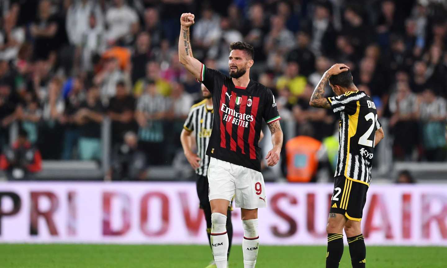 Il Milan centra la qualificazione in Champions League! Un colpo di testa di Giroud stende la Juve