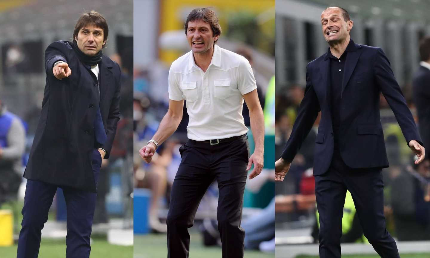 Conte e Allegri le certezze, Rudi Garcia e… Leonardo le sorprese: gli allenatori con la miglior media punti in Serie A