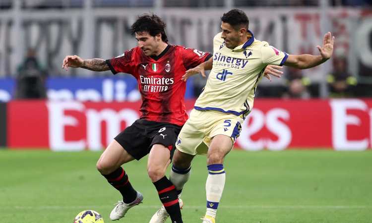 LIVE Milan Verona 0 0, grande occasione per Tameze LIVE Milan Verona 0 0, grande occasione per Tameze