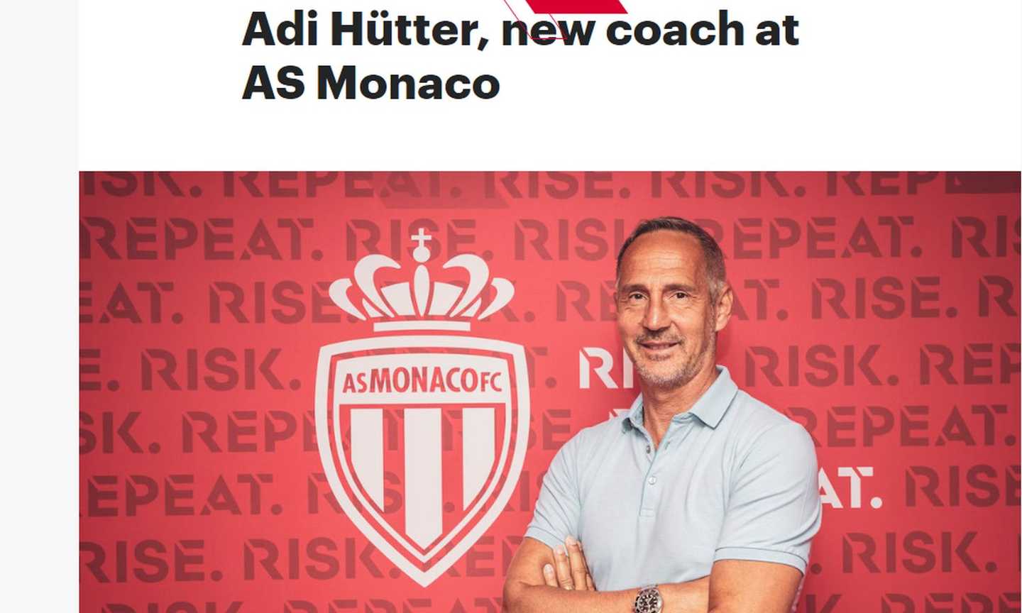 Monaco, UFFICIALE: il nuovo allenatore è Hutter