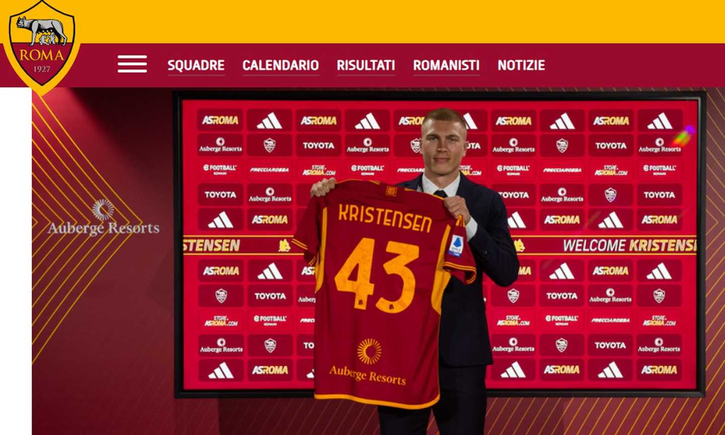 Roma, UFFICIALE: ecco Kristensen in prestito dal Leeds