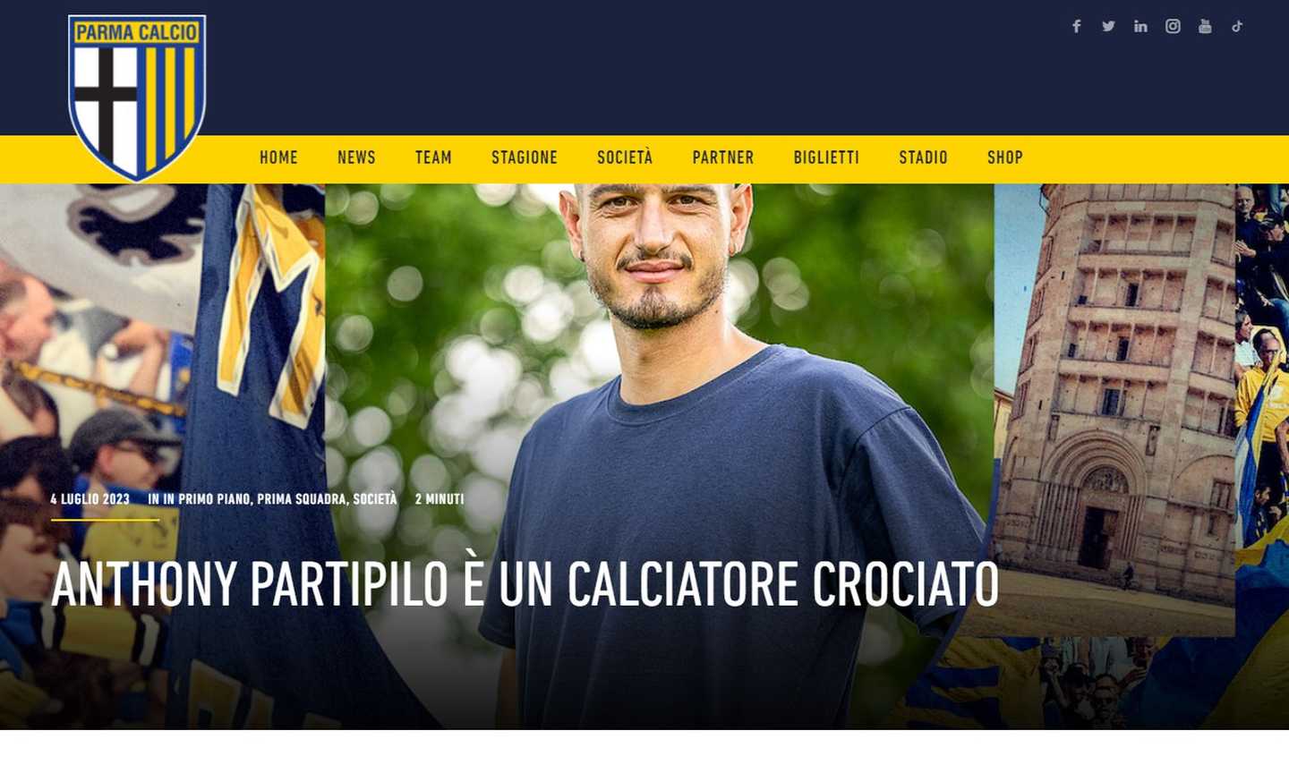 Parma, UFFICIALE: ecco Partipilo