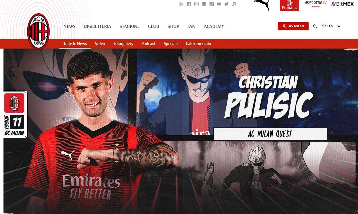 Ct Usa: 'Pulisic al Milan? Giocherà per vincere scudetto e Champions. È nato per questo'