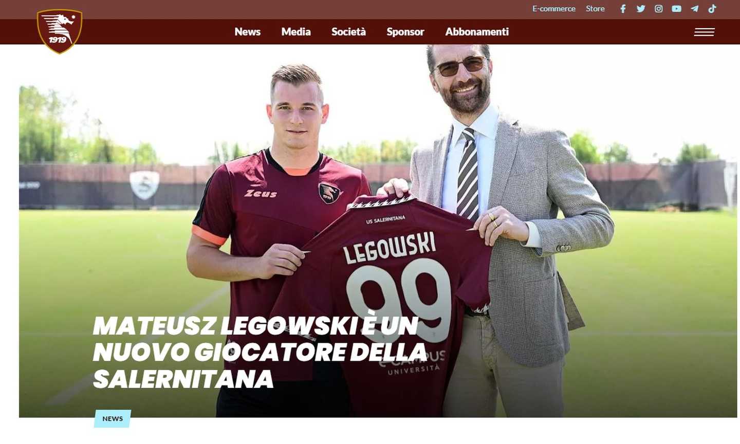 Salernitana, UFFICIALE: ecco Legowski: 'Qui per guadagnare la Nazionale'