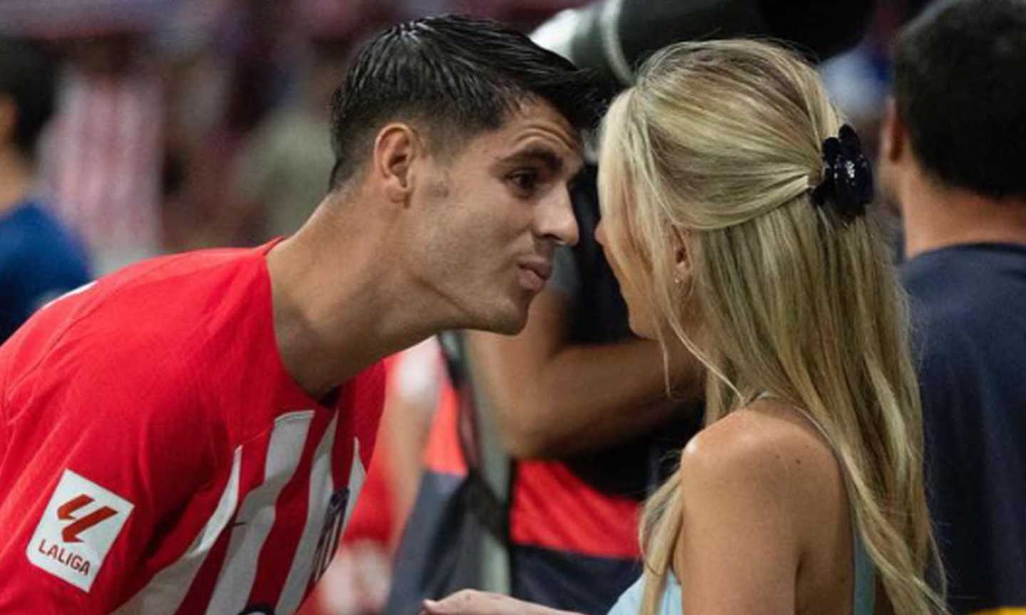 Morata inizia la stagione con un gol davanti ad Alice e ai figli: 'Una noche especial' FOTO