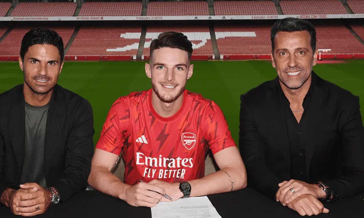 3-DECLAN RICE (luglio 2023): dal West Ham all'Arsenal per 105 milioni di sterline Image gallery