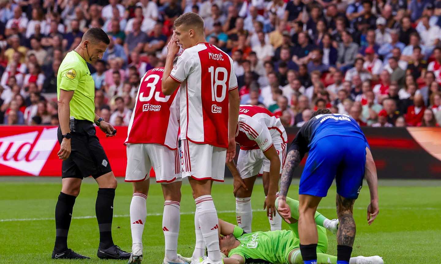 Ajax, si ferma Rulli: il portiere costretto a un lungo stop