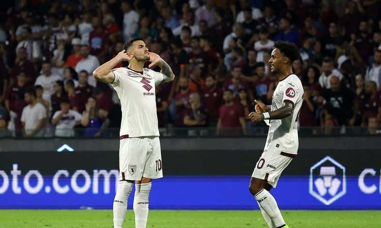 Il Torino vince 3-0 con super Radonjic: Sousa e la Salernitana nei guai