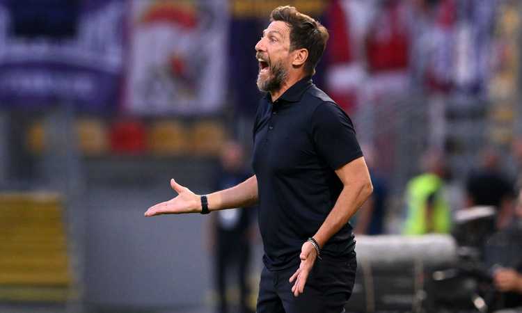 Frosinone, Di Francesco scherza: 'Soulé? Di solito non segna molto, pagherà la cena a tutti' Frosinone, Di Francesco scherza: 'Soulé? Di solito non segna molto, pagherà la cena a tutti'